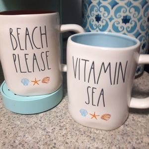 Rae Dunn Beach Please and Vitamin Sea